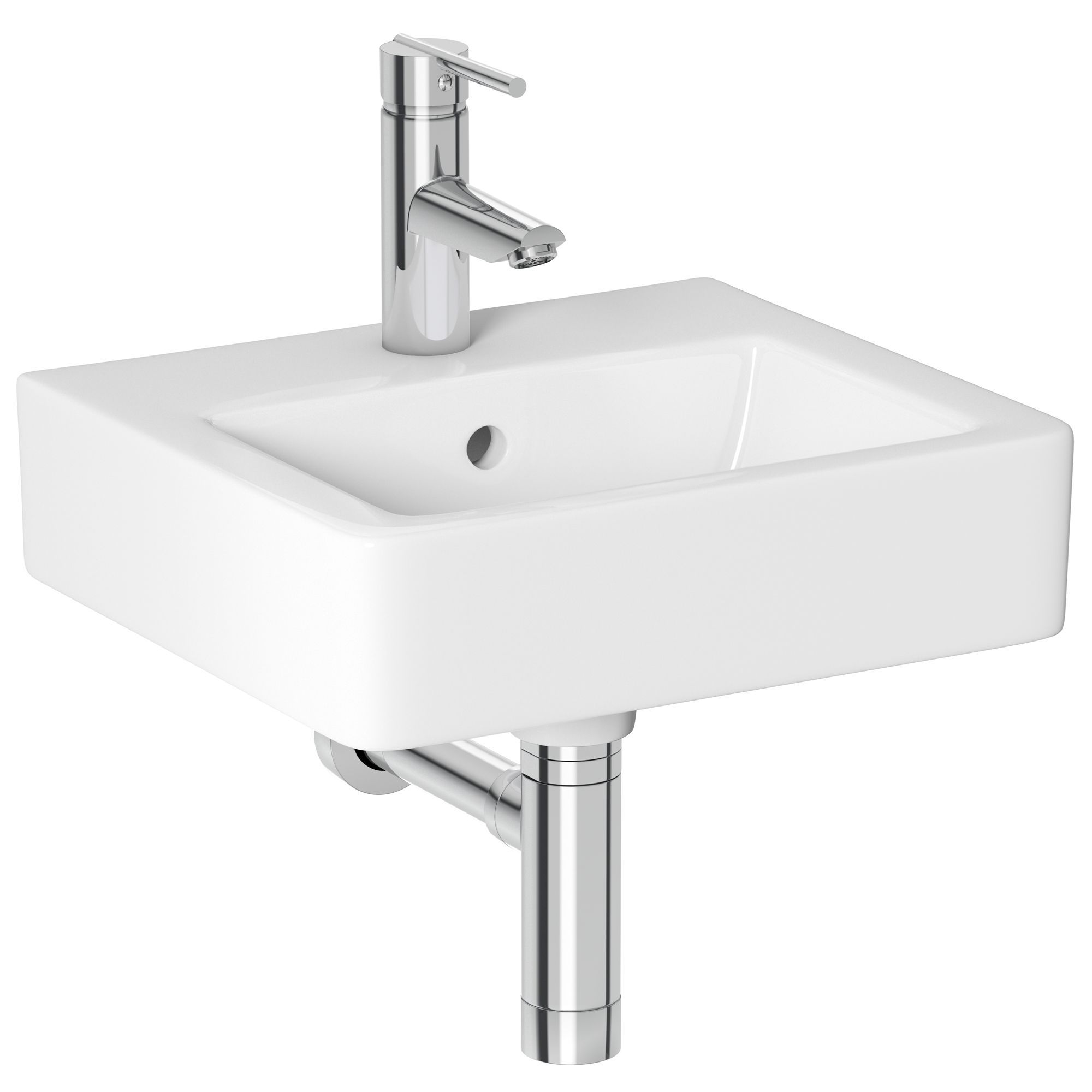 Cooke & Lewis Alexas Square Cloakroom Basin Departments DIY at B&Q