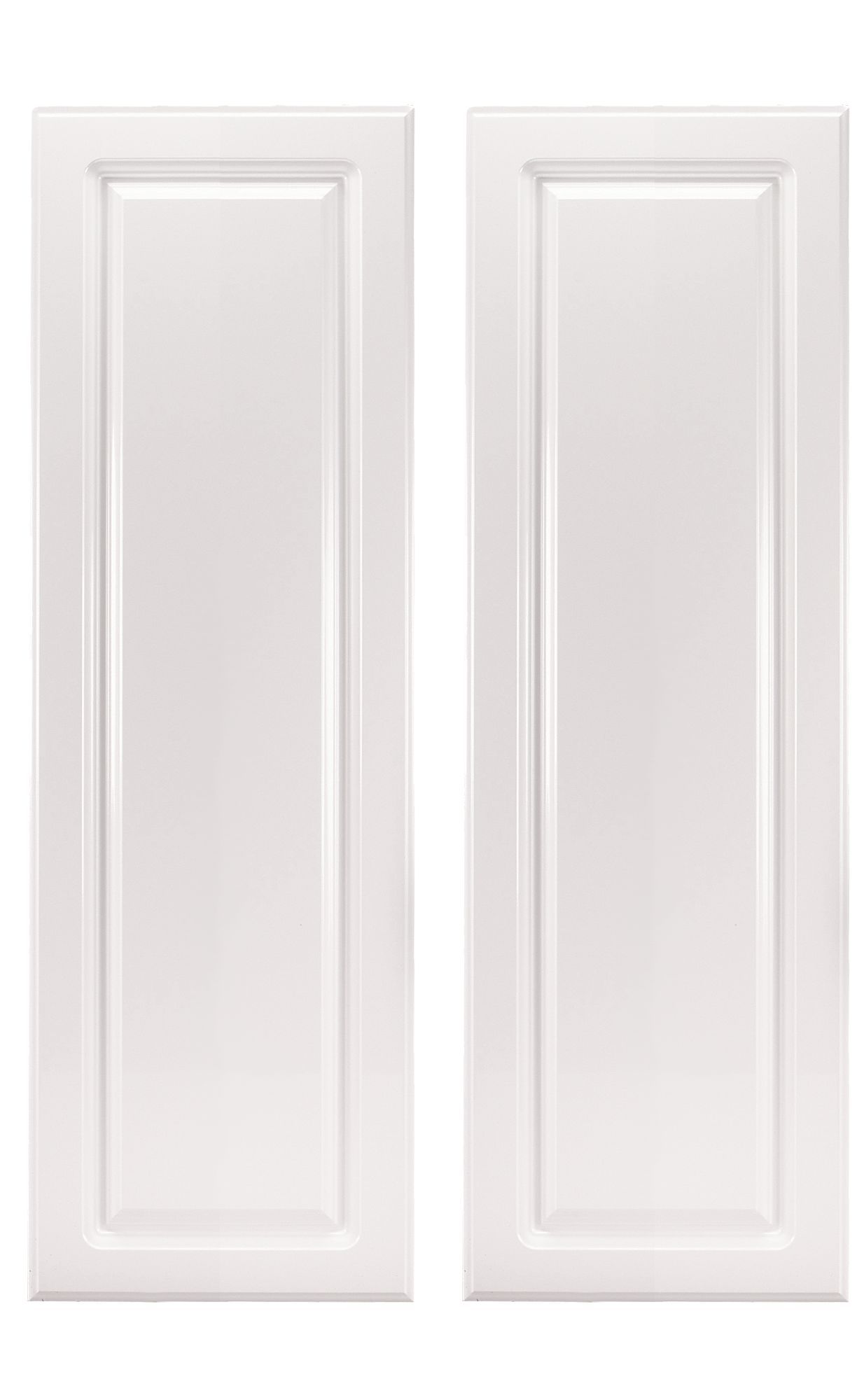 IT Kitchens Chilton Gloss White Style Corner wall door (W)625mm, Set of ...