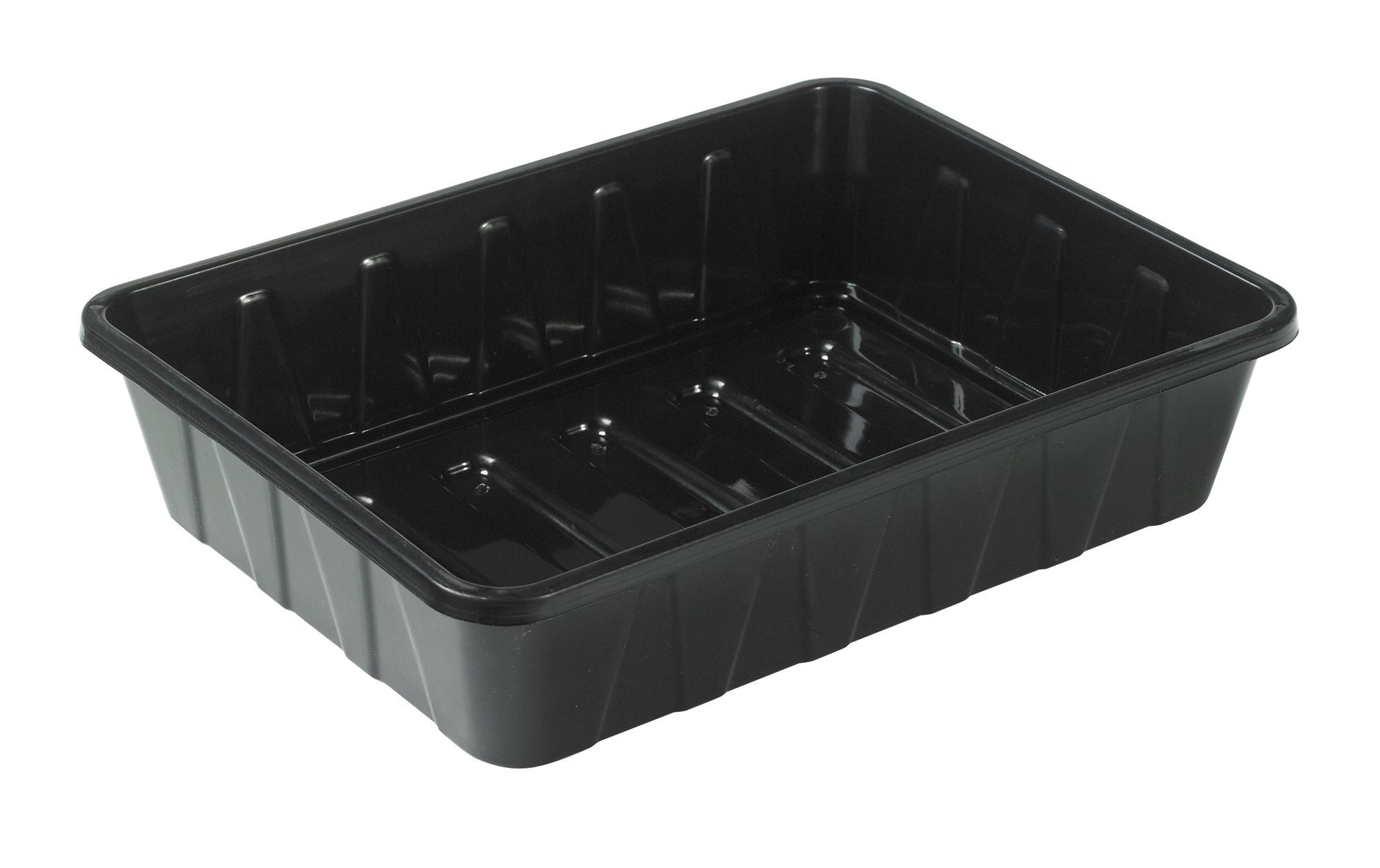 Verve Black Plastic Seed Tray, Pack Of 3 | Departments | DIY At B&Q