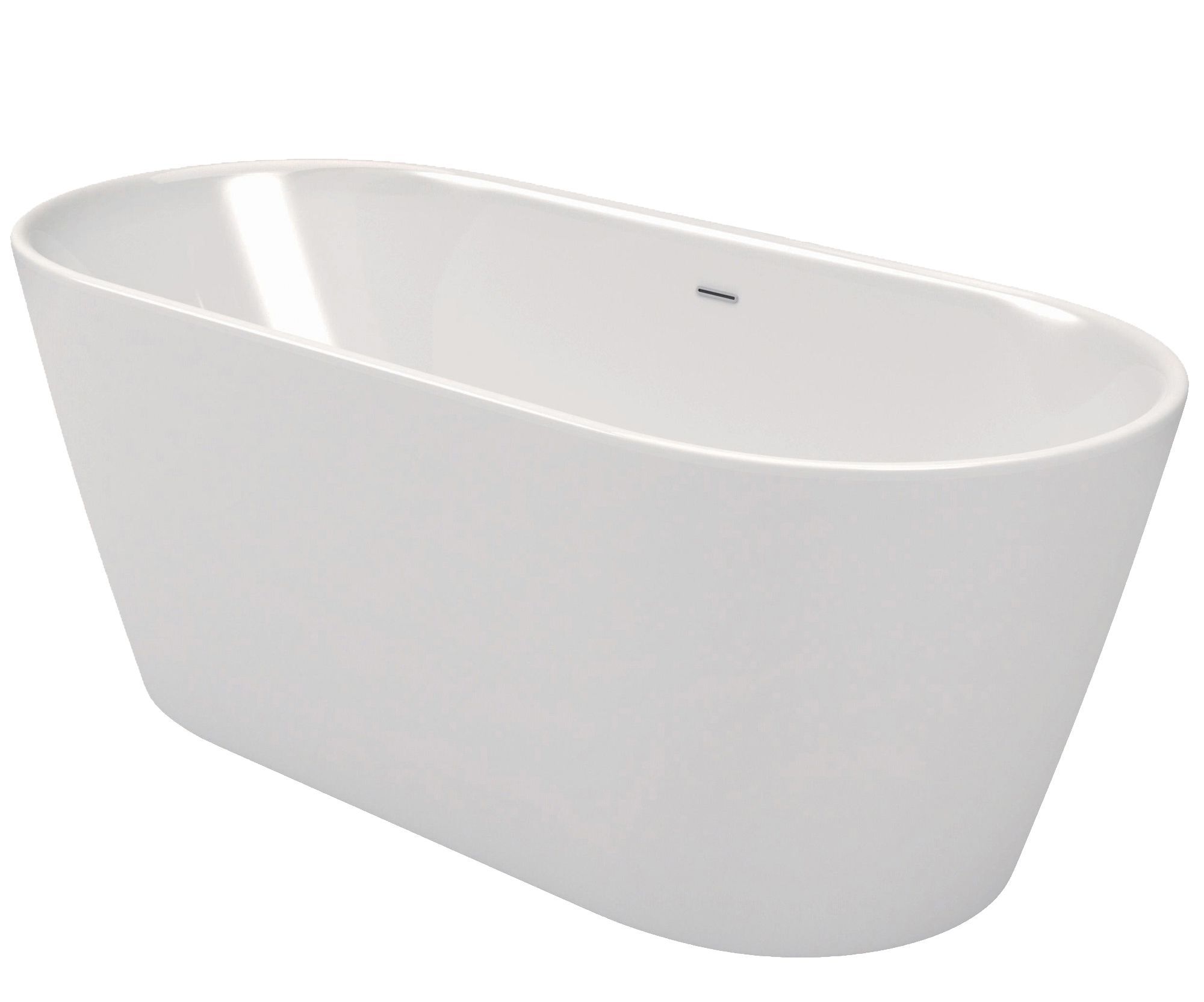 Cooke & Lewis Duchess Acrylic Oval Freestanding Bath (L)1580mm (W)740mm
