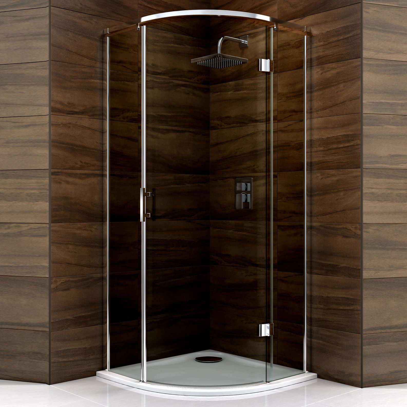 Cooke Lewis Cascata Quadrant Hinged  Shower Enclosure  Cooke Lewis Cascata Quadrant Hinged  Shower Enclosure
