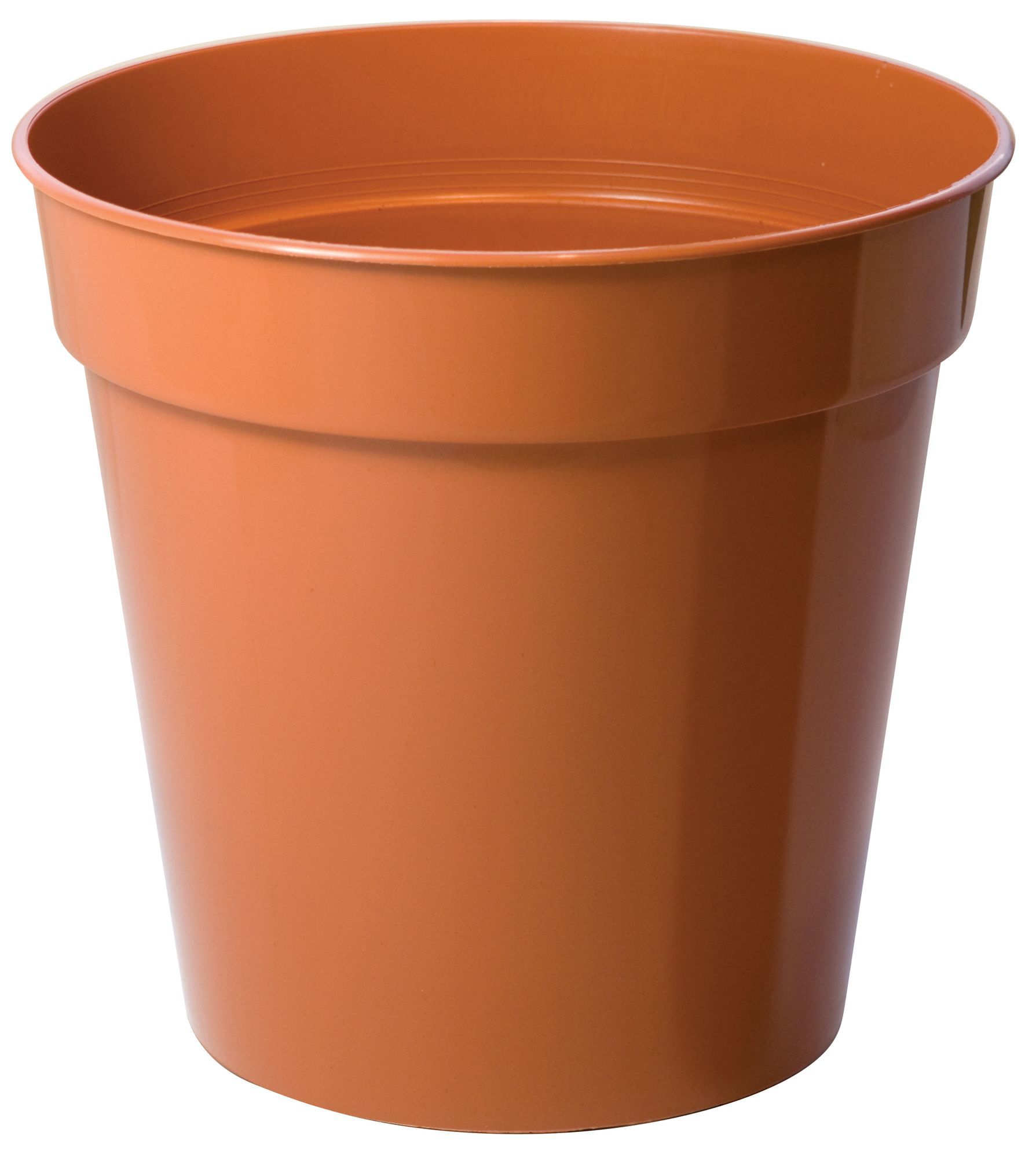  Plastic  Terracotta  Plant pot  Dia 200mm Departments 