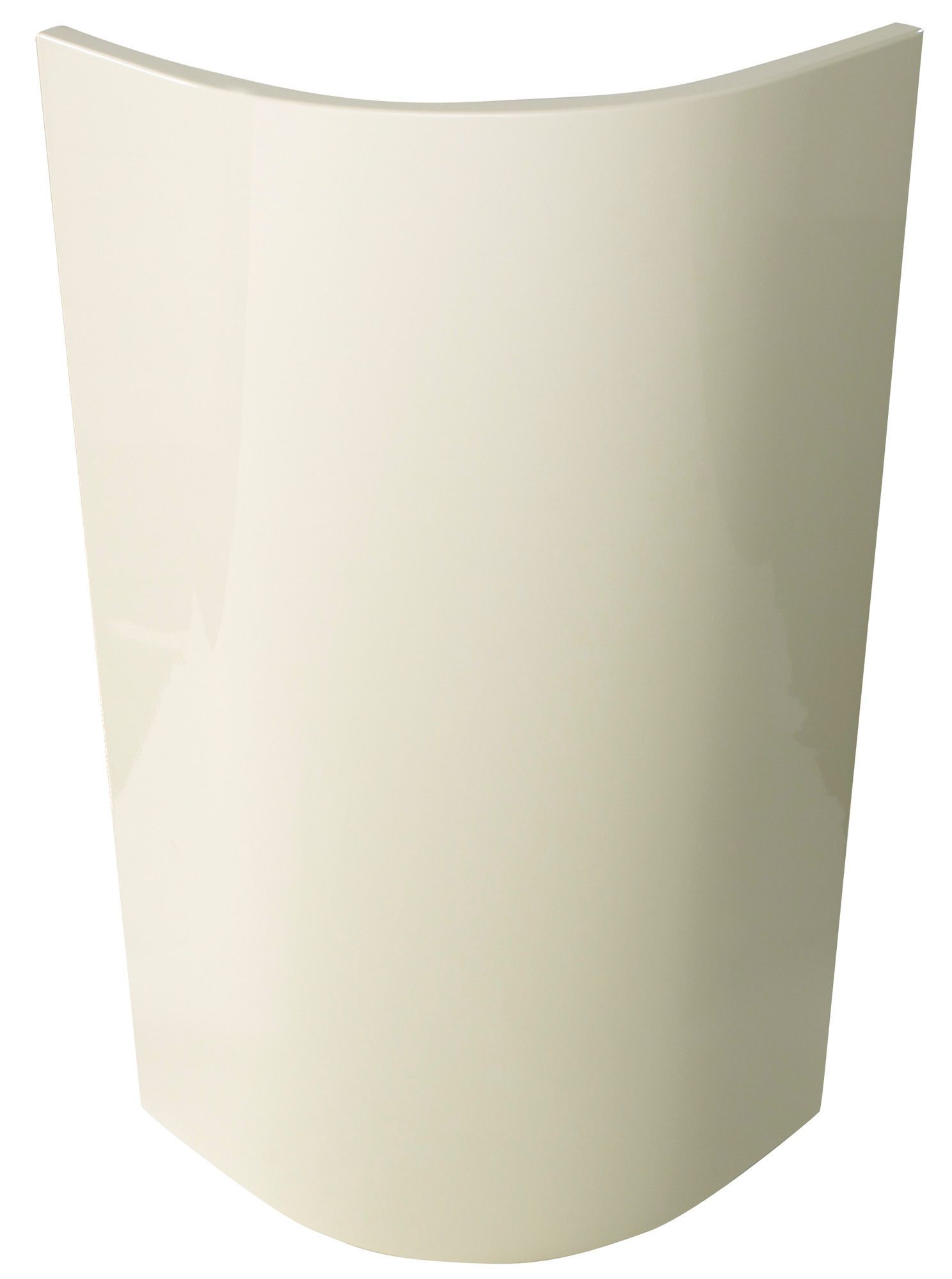 IT Kitchens Santini Gloss Cream Slab Base external curved door