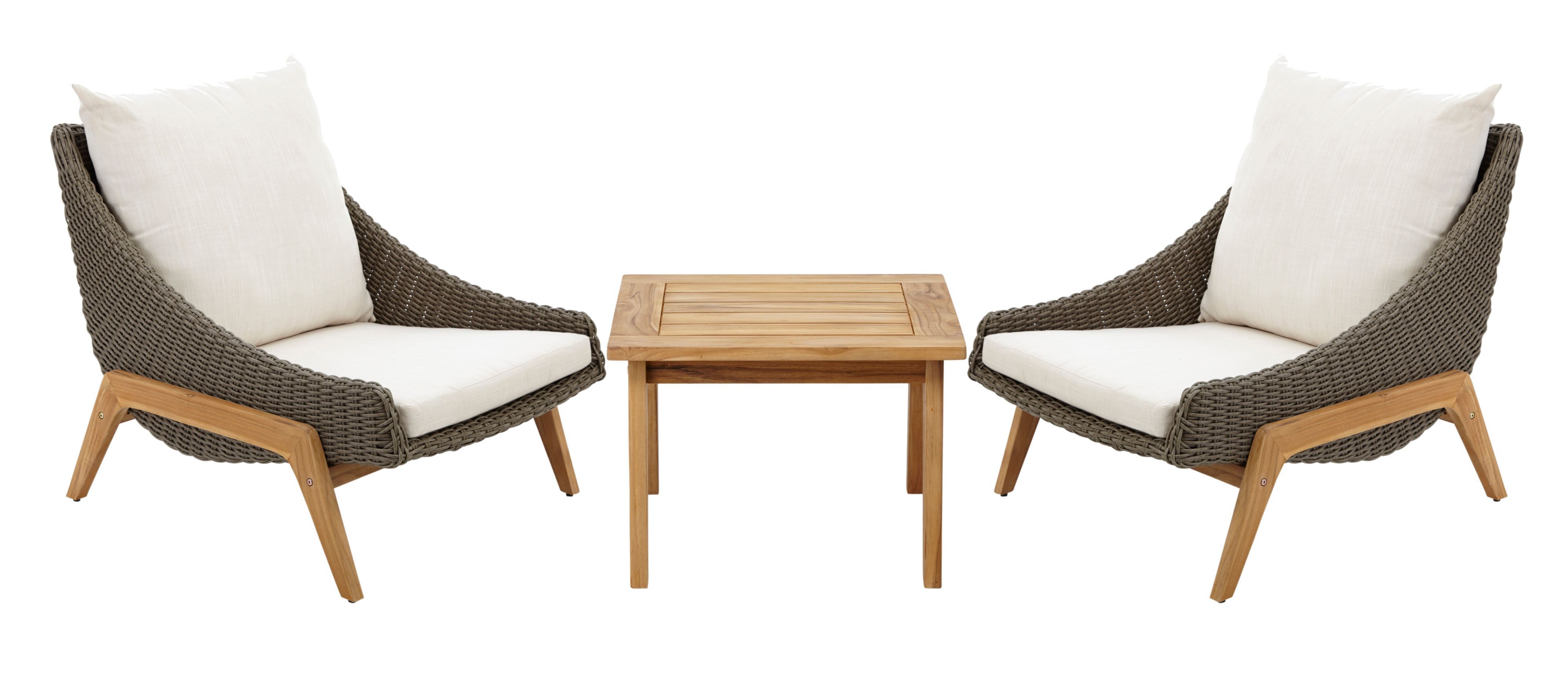 Retro Rattan Effect 2 Seater Coffee Set | Departments ...