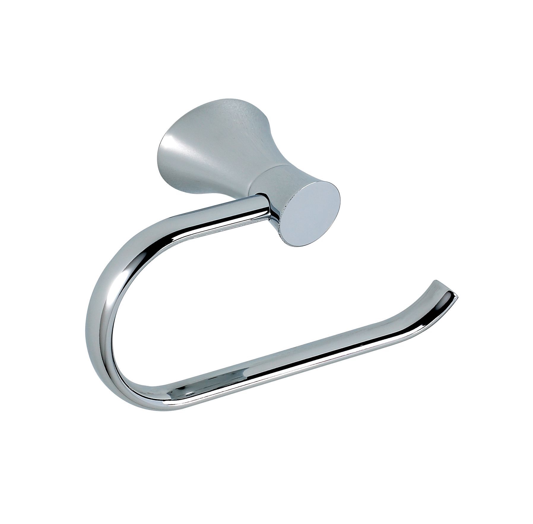 B&Q Infinity Silver Chrome Effect Toilet Roll Holder, (W)172mm