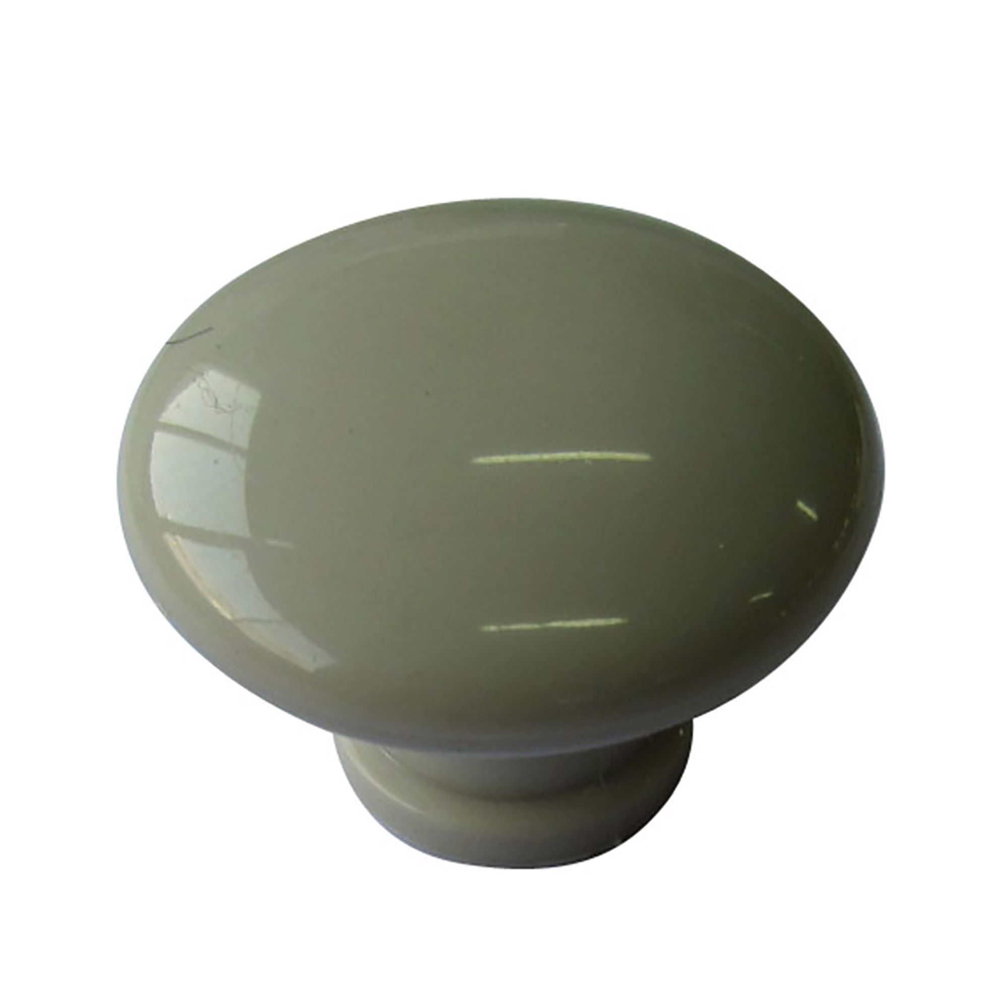 Green Plastic Round Knob (Dia)40mm Departments DIY at B&Q