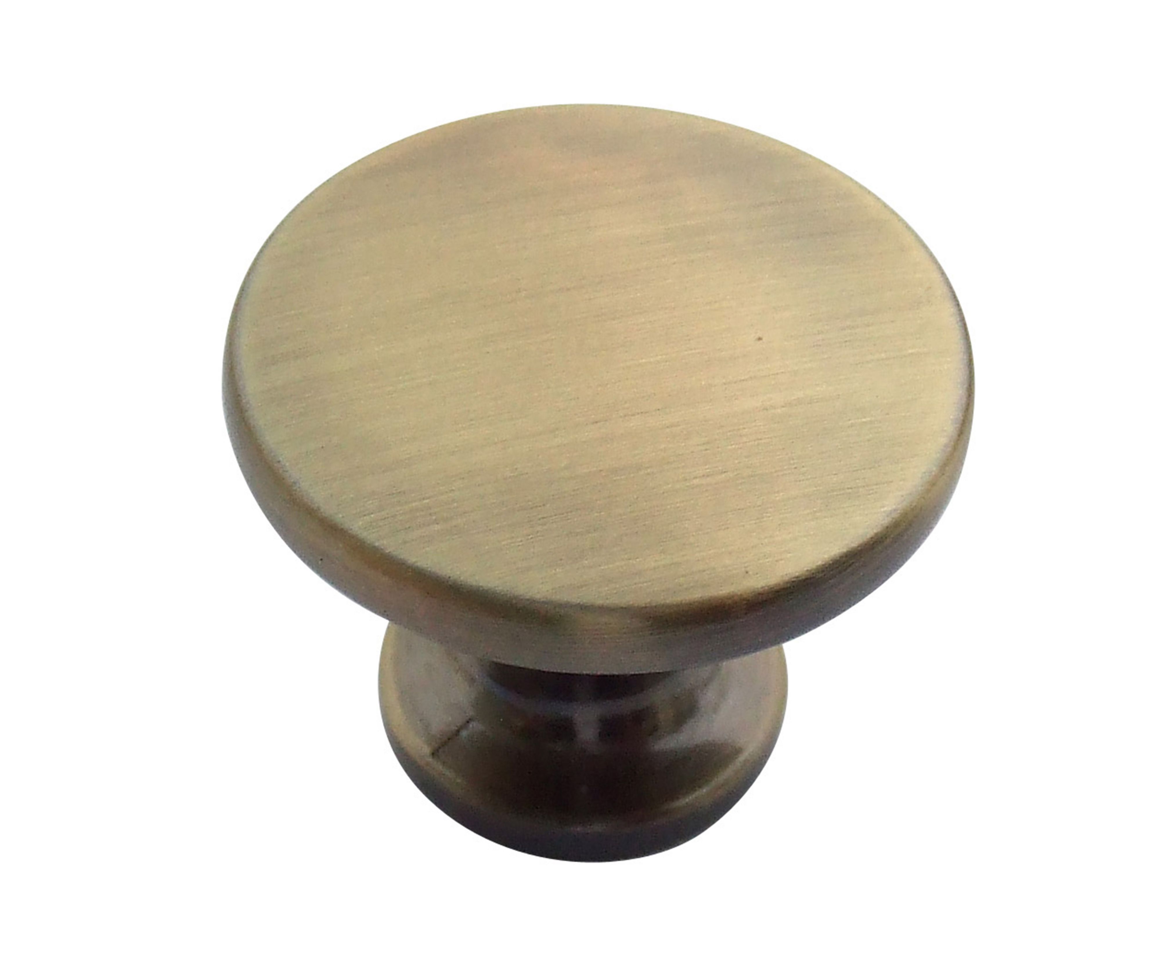 B&Q Brushed Gold Effect Round Internal Knob Knob Departments