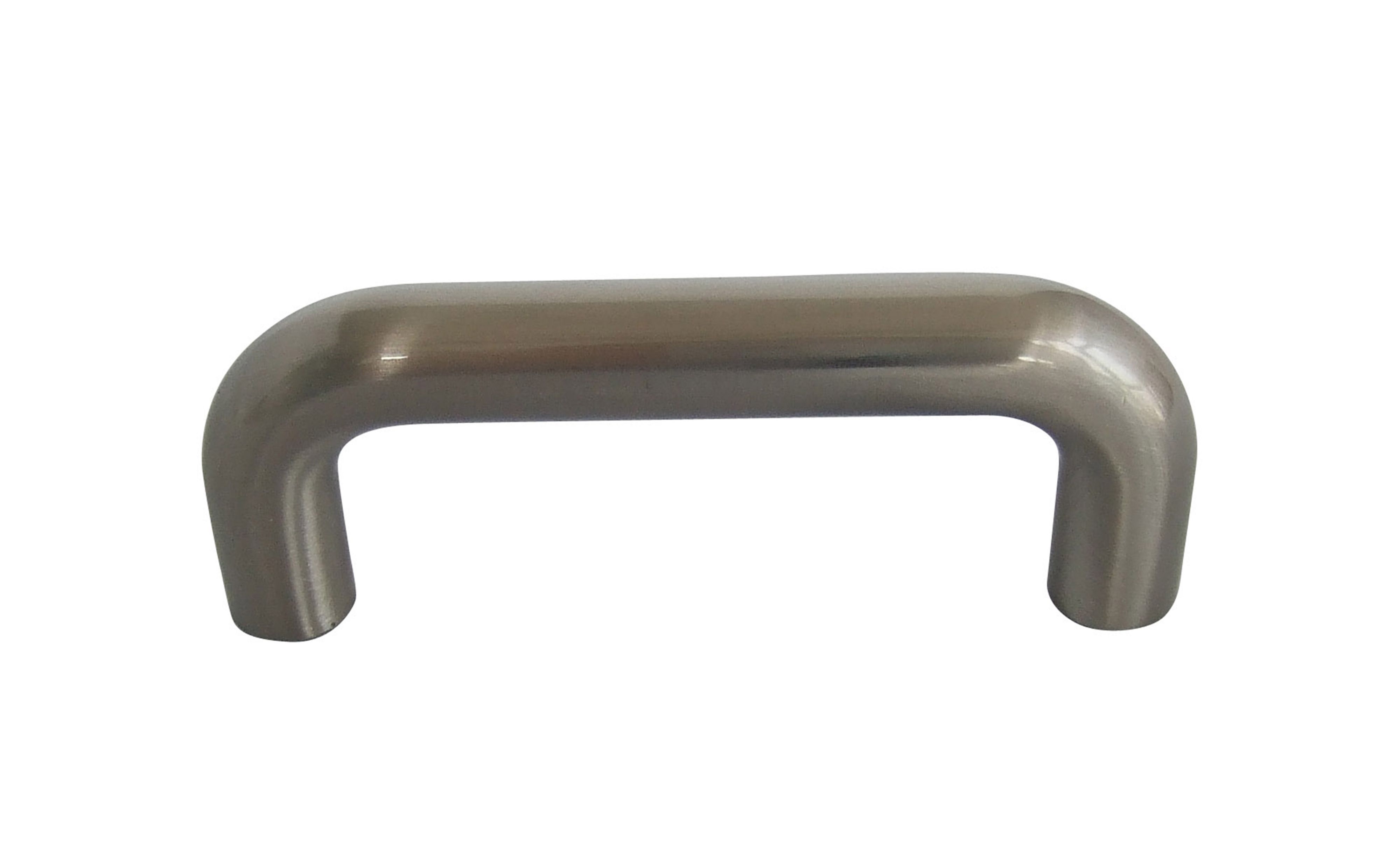 B&Q Satin Nickel Straight Interior Door Pull Cabinet Handle
