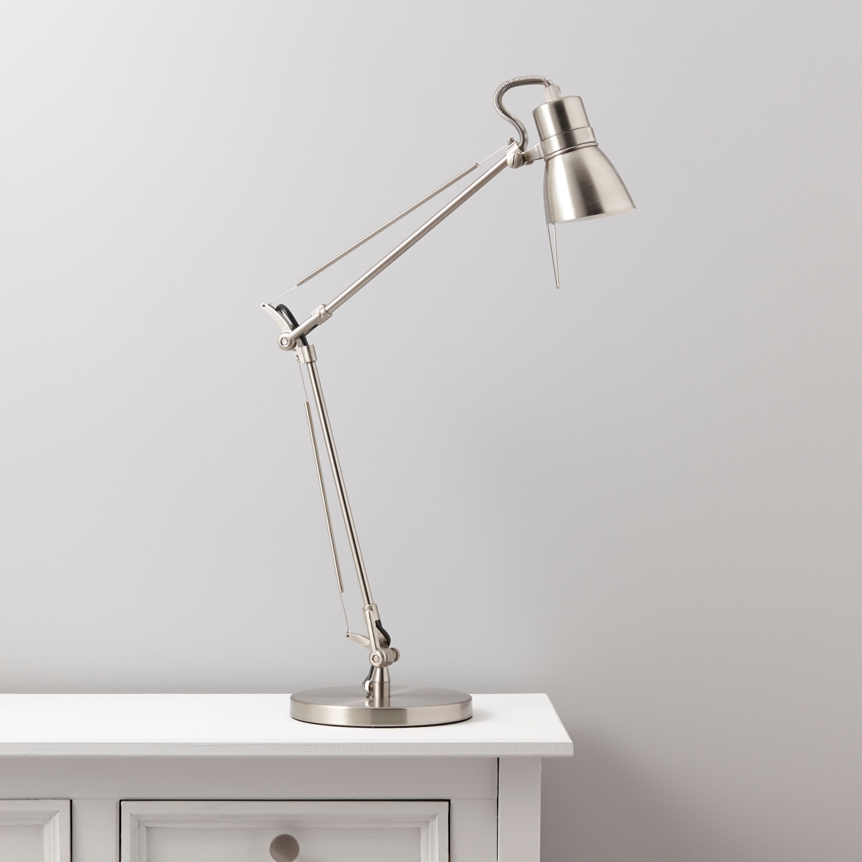 Arlington Chrome effect Desk lamp Departments DIY at B&Q