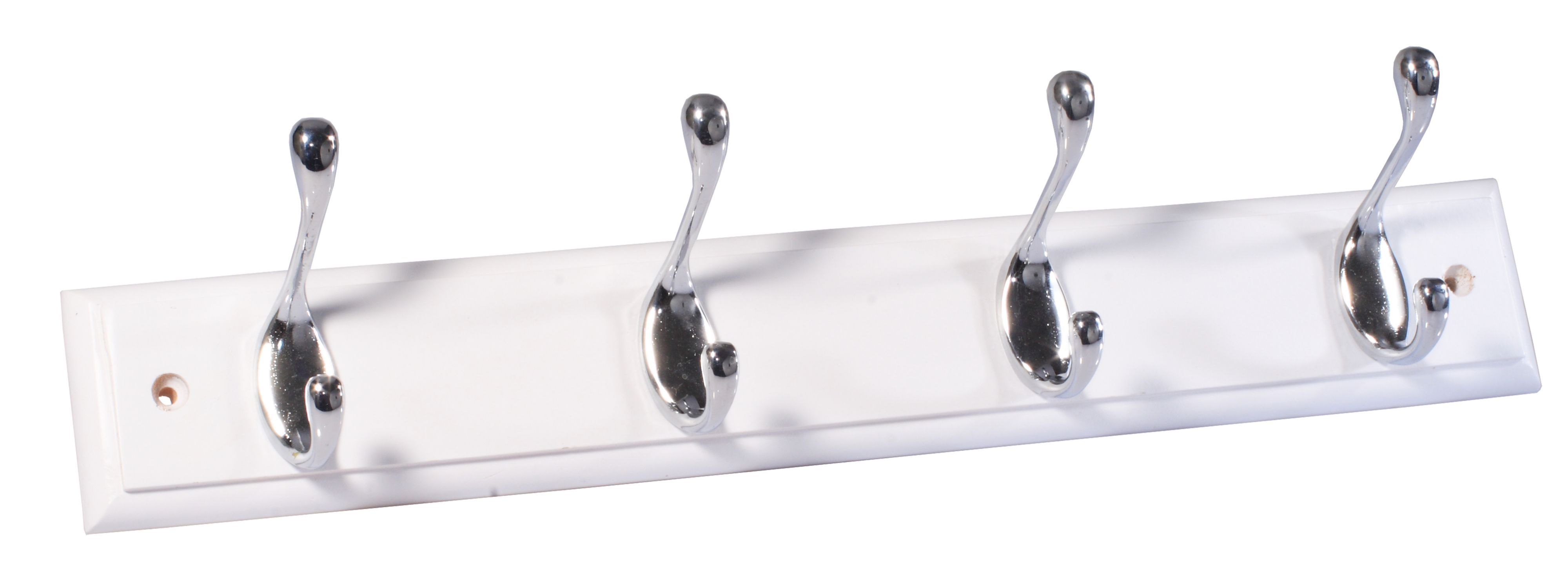 B Q White Silver Pine Zinc Alloy Hook Rail Departments Diy