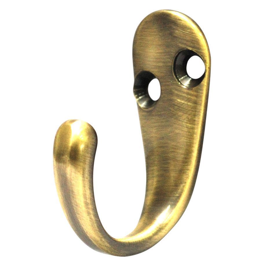 B Q Brass Effect Zinc Alloy Hat Coat Hook Departments Diy At B Q