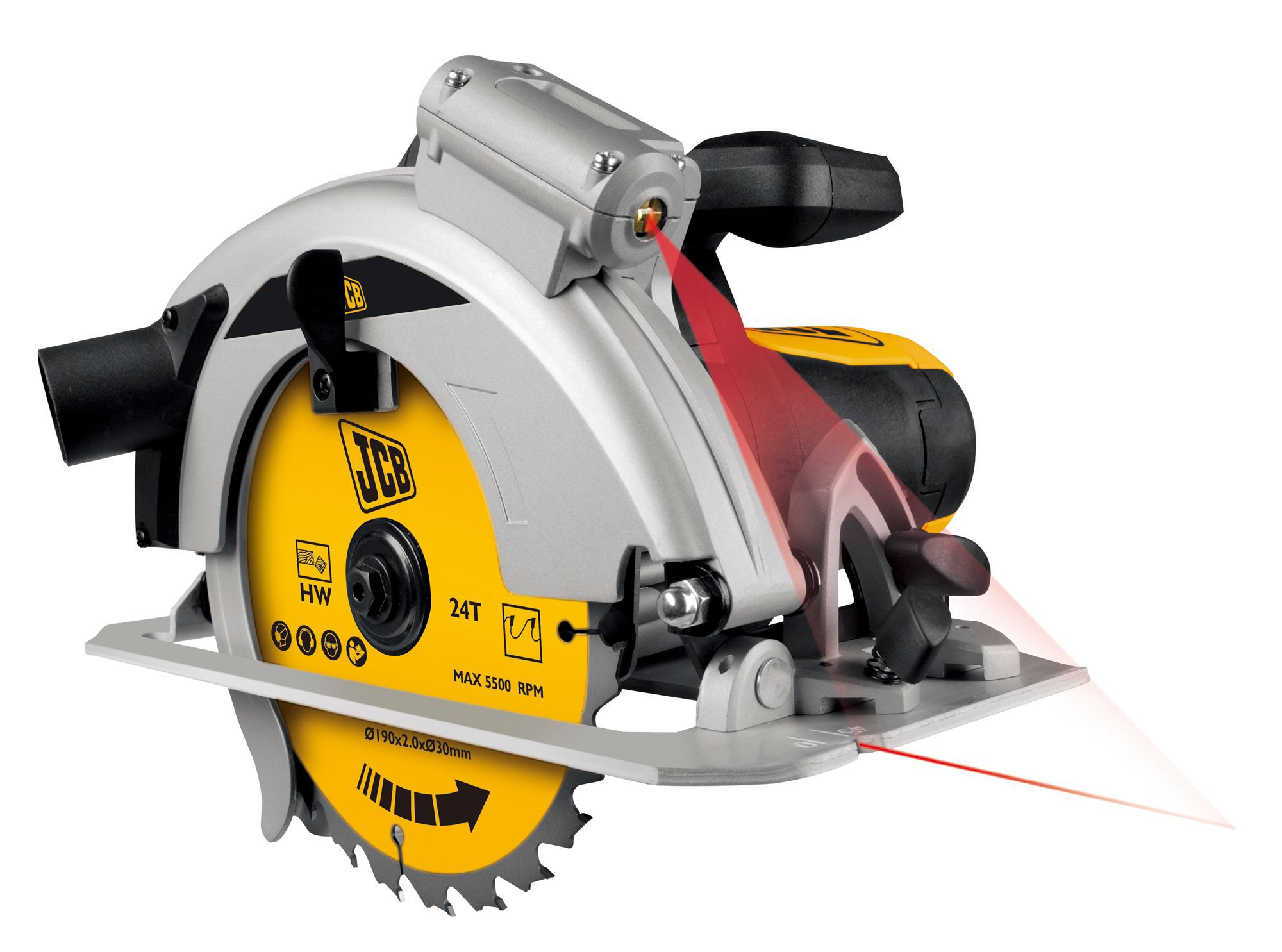 JCB 1400W Circular Saw  CS1400 Departments DIY at B Q