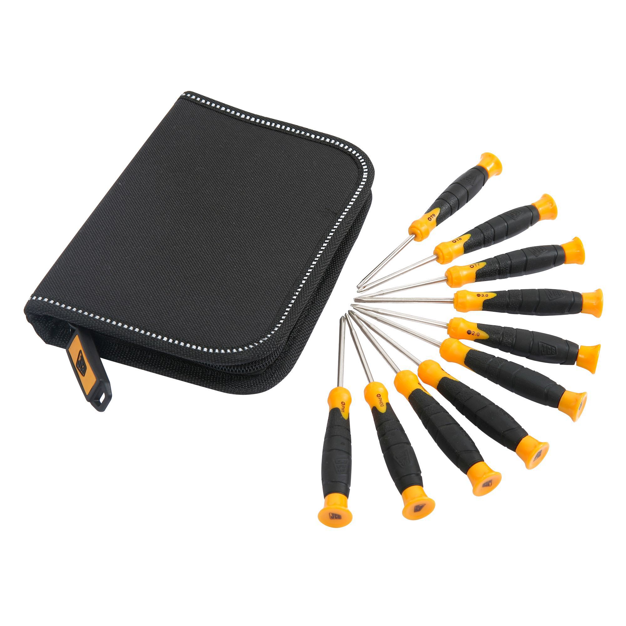 JCB 10 Piece Multi Screwdriver Set Departments DIY at B&Q