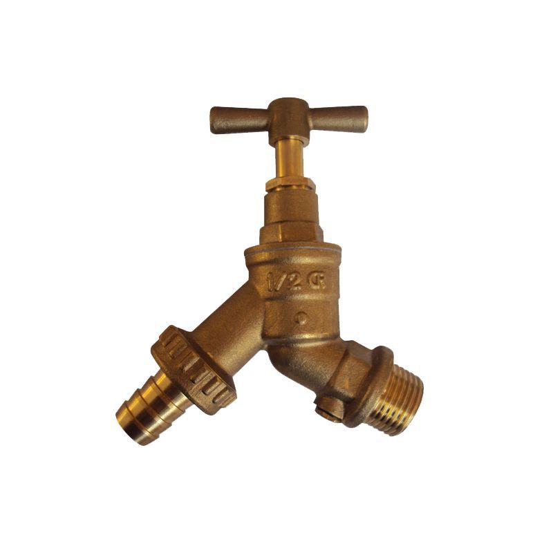 Outdoor Garden Tap Hose Union Bib Tap 1//2/" Brass Kit with Wall Plate Elbow