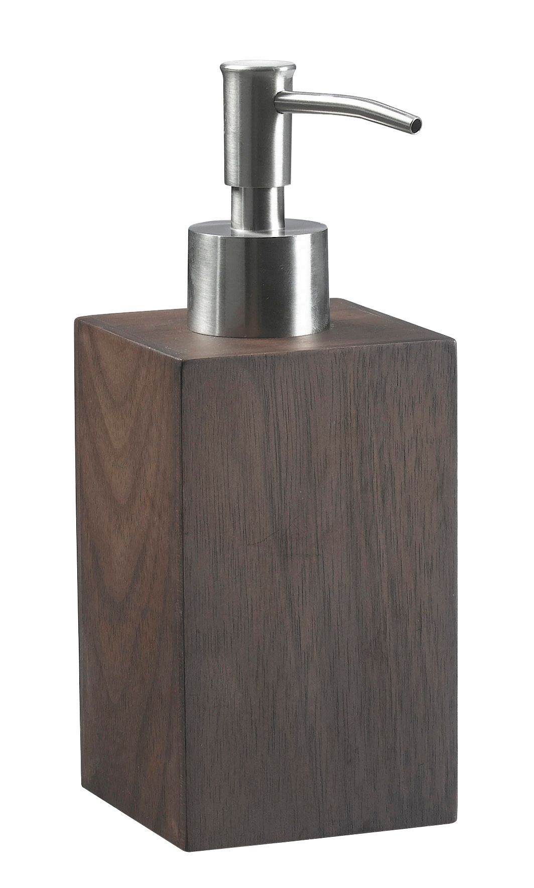 walnut soap dispenser