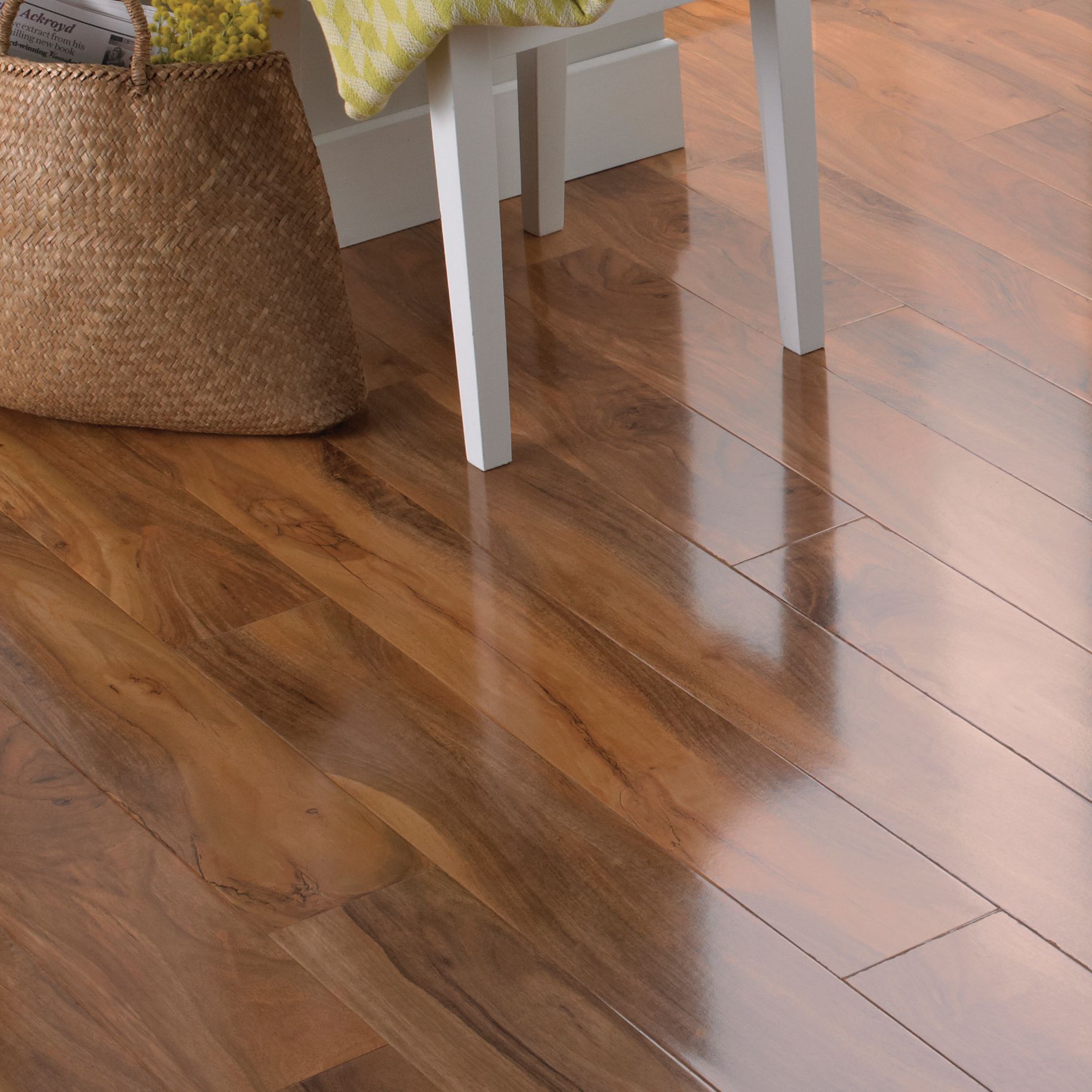 Colours Dolce Natural Walnut Effect Laminate Flooring 1 19m Pack