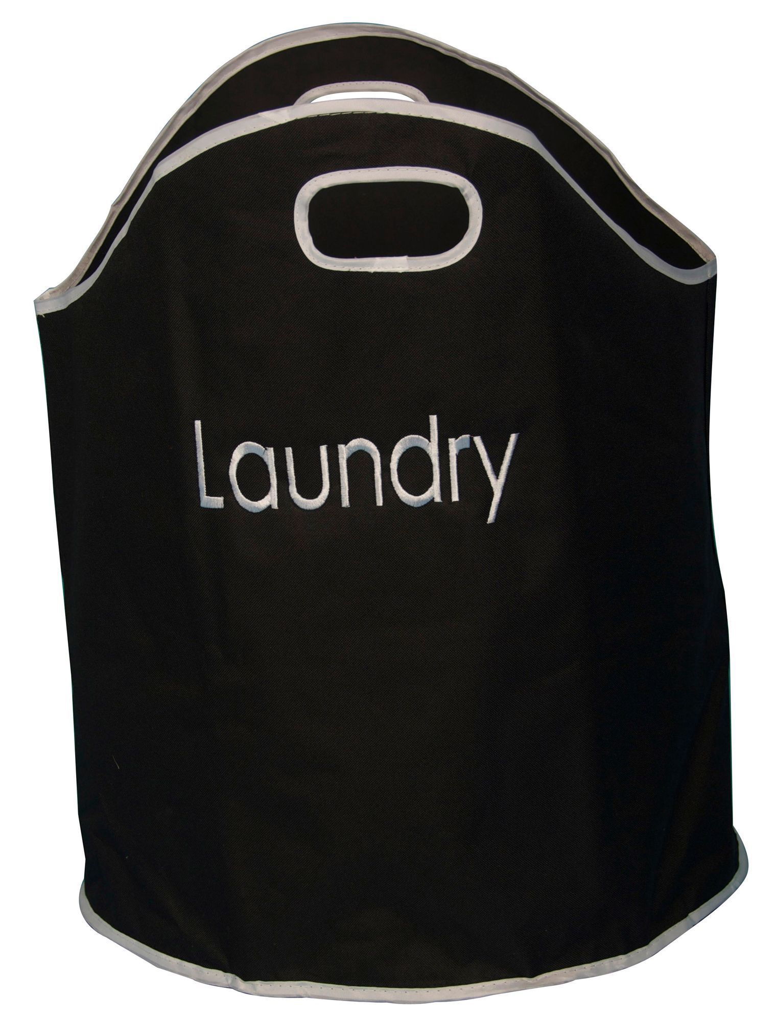 Black & white Laundry Bag (H)590mm (W)480mm (D)480mm Departments