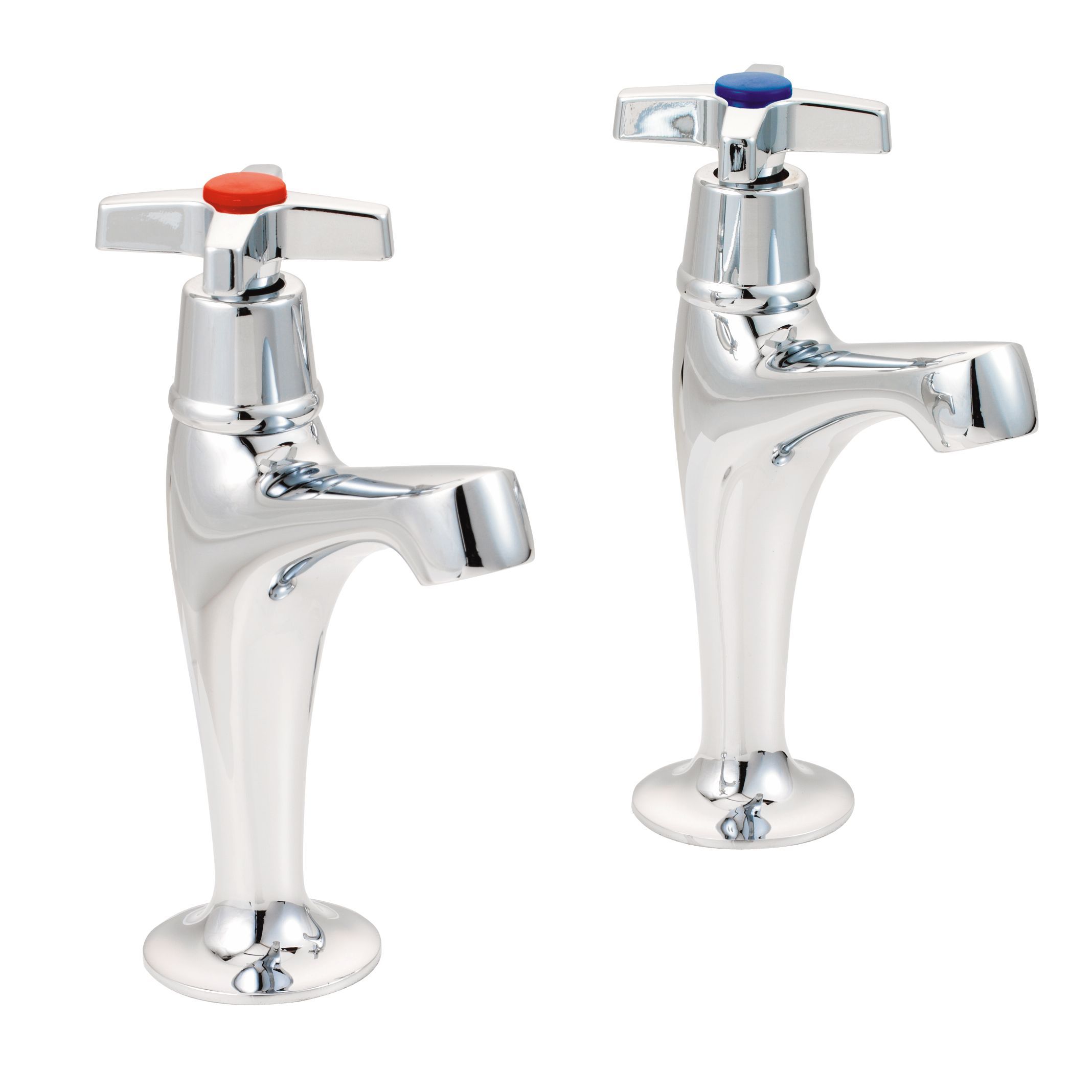 Madrid Chrome Effect Kitchen Pillar Taps | Clearance | DIY At B&Q