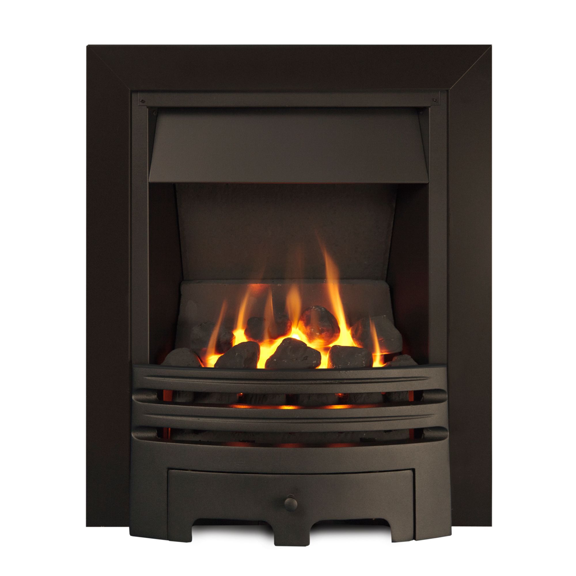 Sirocco Westerly Open Fronted Black Multiflue Gas Fire