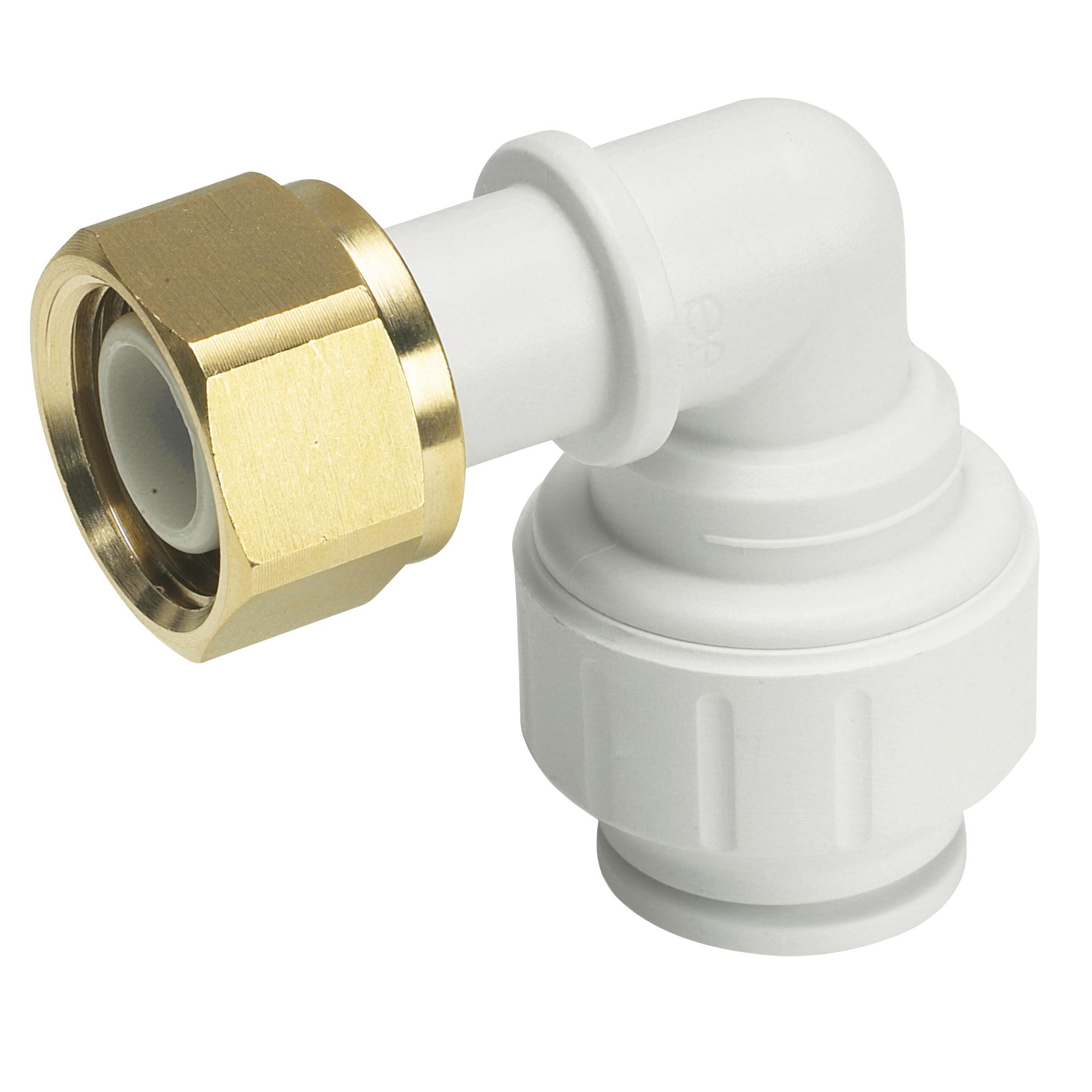 JG Speedfit Push Fit Bent Tap Connector (Dia)15mm, Pack of 2