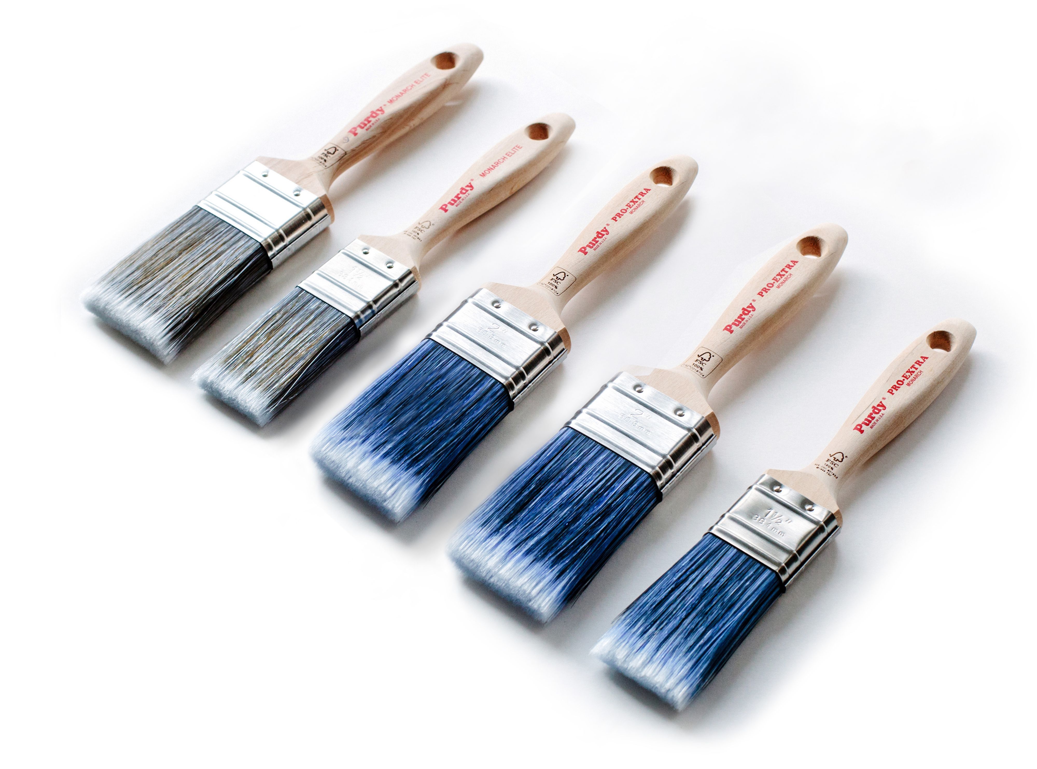 Purdy Flagged Tip Paint Brush, Set Of 5 | Departments | DIY At B&Q