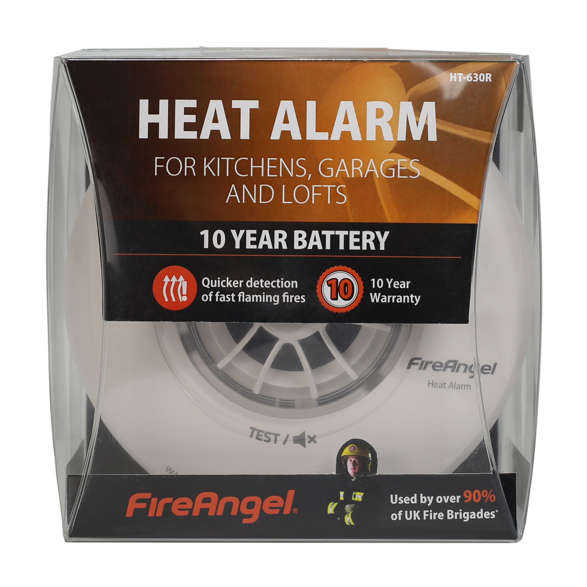 FireAngel Thermistor 10 Year Life Heat Alarm | Departments | DIY at B&Q