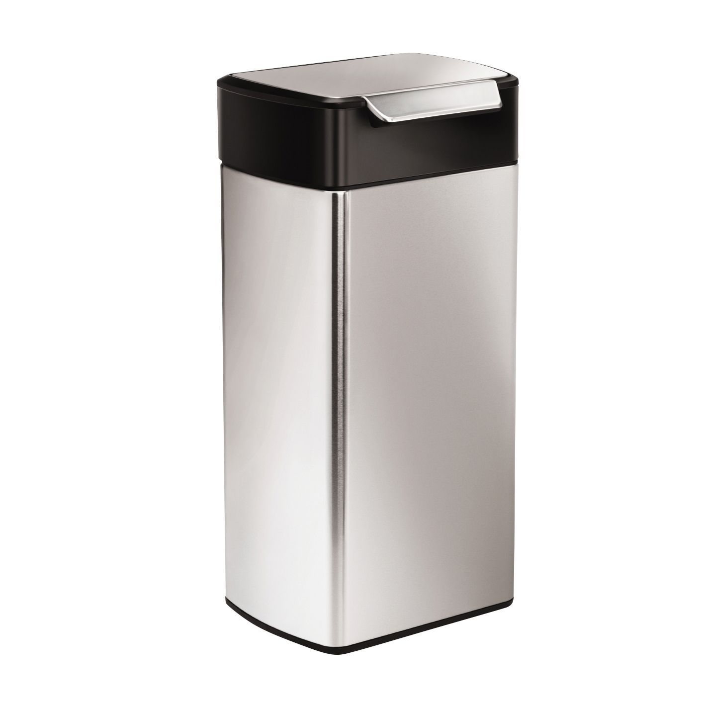 Simplehuman Brushed Stainless steel Rectangular Touch bar bin, 30L