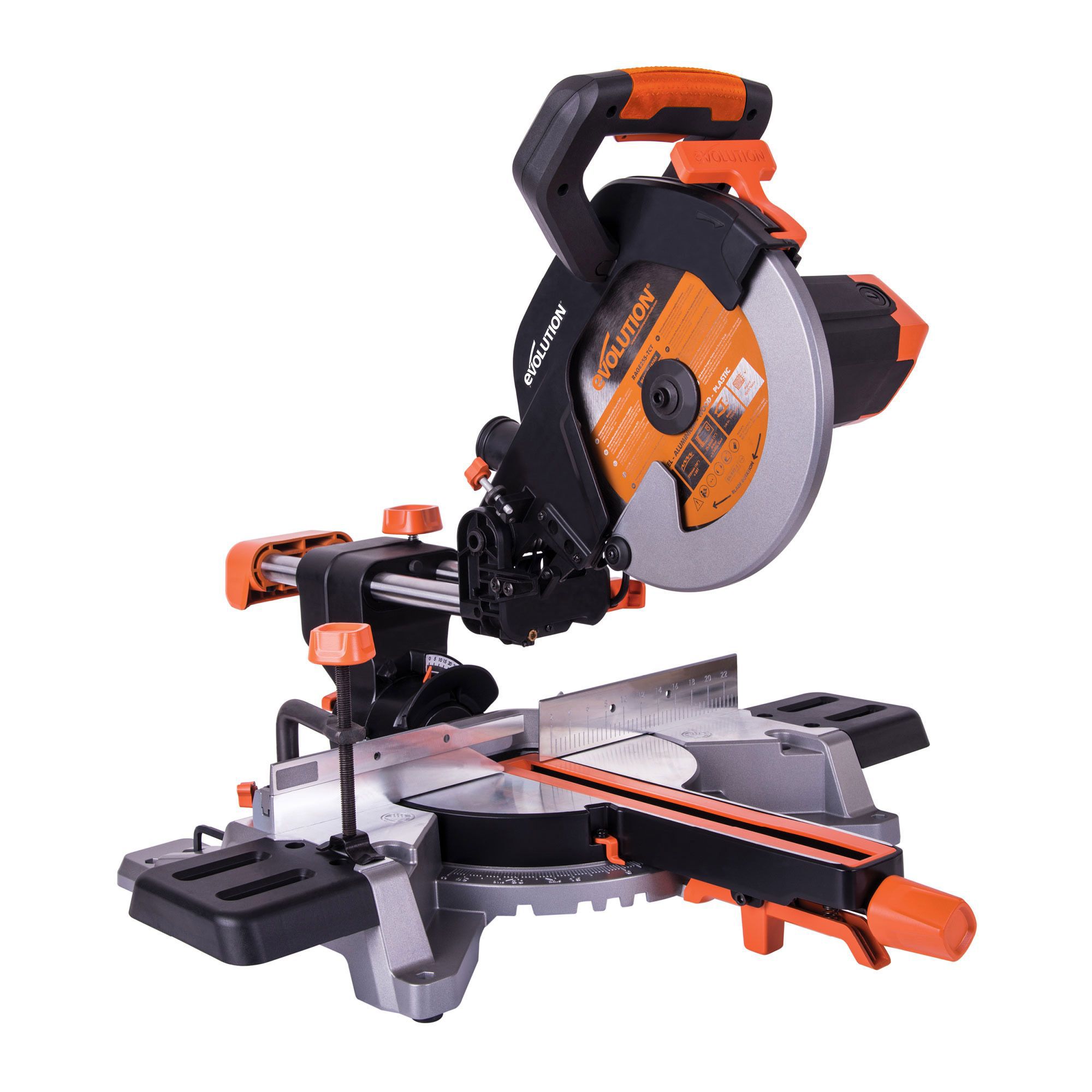 Evolution 2000W 240V 255mm Sliding mitre saw R255SMS | Departments