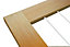 1 Lite Glazed Cottage Oak veneer Internal Tri-fold Door set, (H)2035mm (W)2374mm