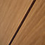 1 panel Flush Oak veneer Internal Door, (H)1981mm (W)610mm (T)35mm