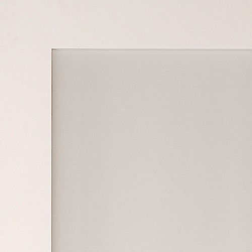 1 panel Frosted Glazed Shaker White Internal Door, (H)1981mm (W)762mm (T)35mm