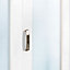 1 panel Obscure Glazed Shaker White MDF Internal Folding Door set, (H)1981mm (W)2440mm