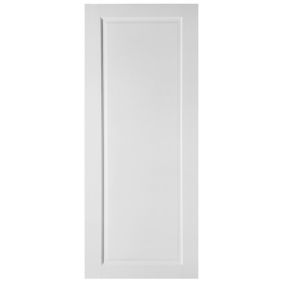 1 panel Shaker White Internal Door, (H)1981mm (W)686mm (T)35mm