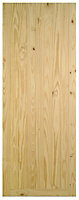 1 panel Unglazed Knotty pine External Front door, (H)1981mm (W)762mm