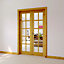 10 Lite Glazed Knotty pine Internal Door set