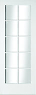 10 Lite Glazed Primed White LH & RH Internal Door, (H)1981mm (W)838mm