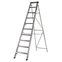 10 tread Aluminium Step Ladder bundle 2.13m - Week hire