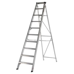 10 tread Aluminium Step Ladder bundle 2.13m - Week hire