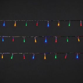 120 Multicolour LED String lights Clear cable