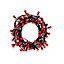 120 Red Berry LED String lights with Green cable