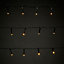 120 Warm white LED String lights Green cable