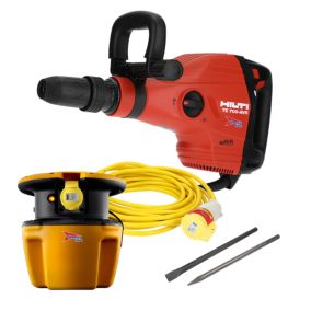 1300W 110-240V Corded SDS Max Demolition breaker bundle - Week hire