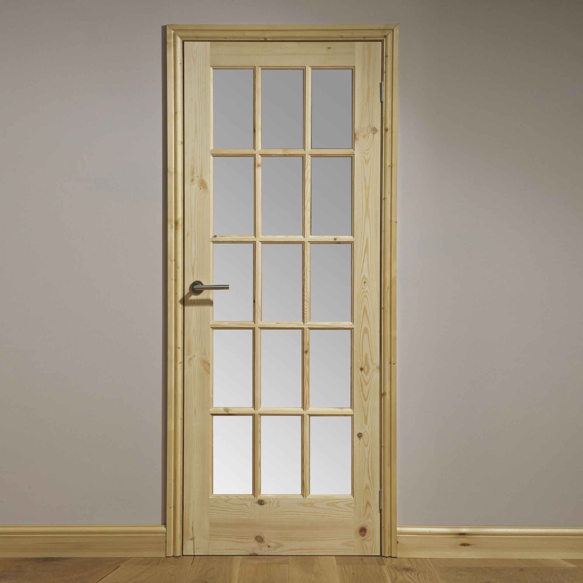 15 Lite Glazed Internal Door, (H)1981mm (W)762mm (T)35mm