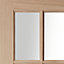 15 Lite Glazed Oak veneer Internal Door, (H)1981mm (W)686mm (T)35mm