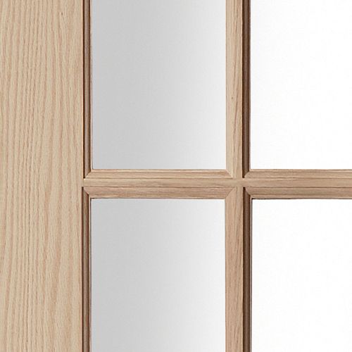 15 Lite Glazed Oak veneer Internal Door, (H)1981mm (W)762mm (T)35mm