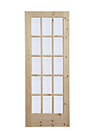 15 Lite Obscure Glazed Internal Door, (H)1981mm (W)686mm (T)35mm