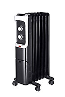 1500W Black Oil-filled radiator