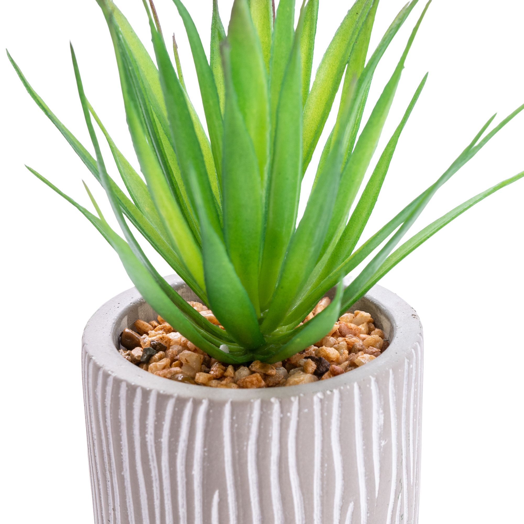 17.5cm Succulent Artificial plant in Grey Ceramic Pot