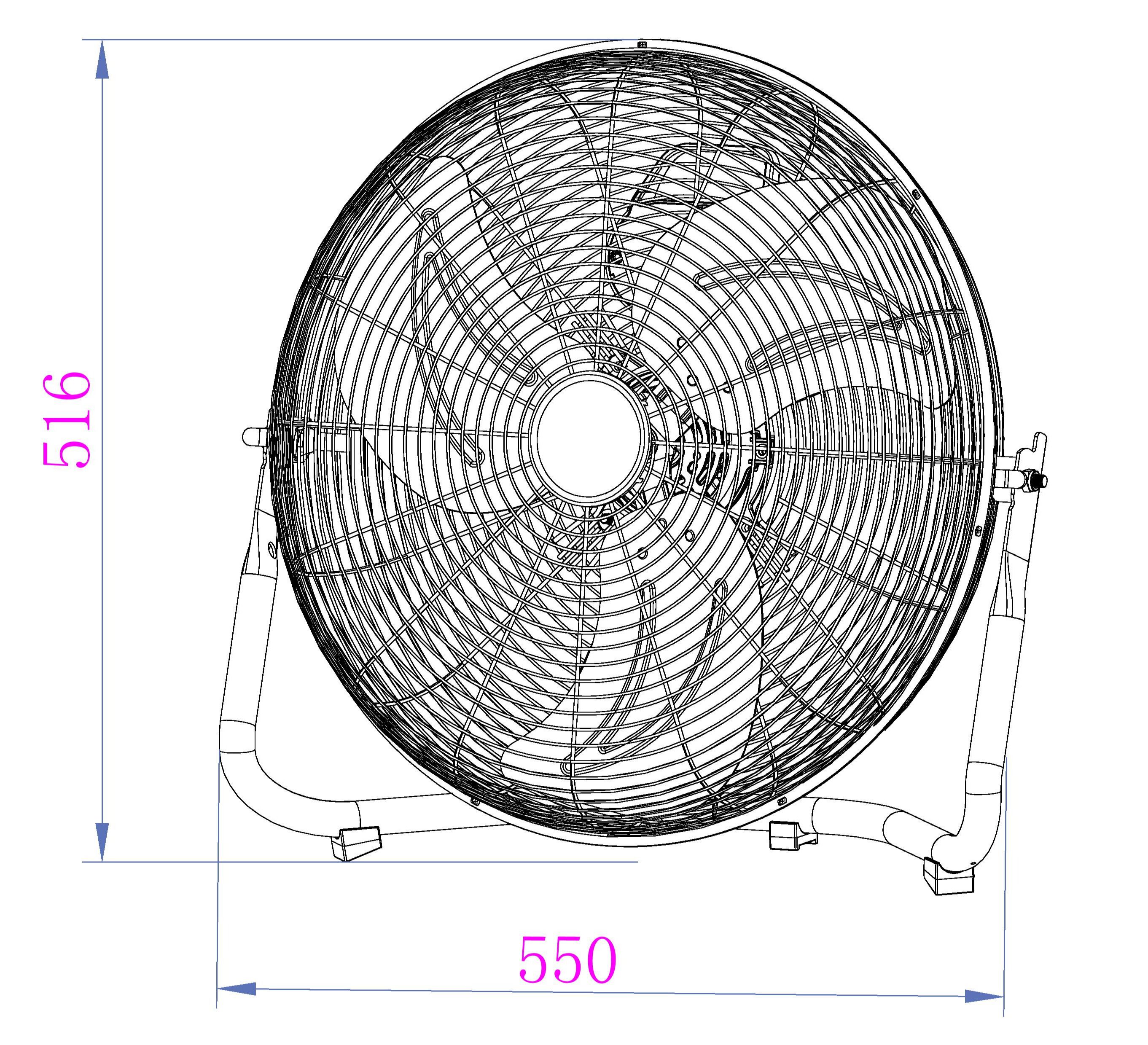 18" 99.2W Floor fan
