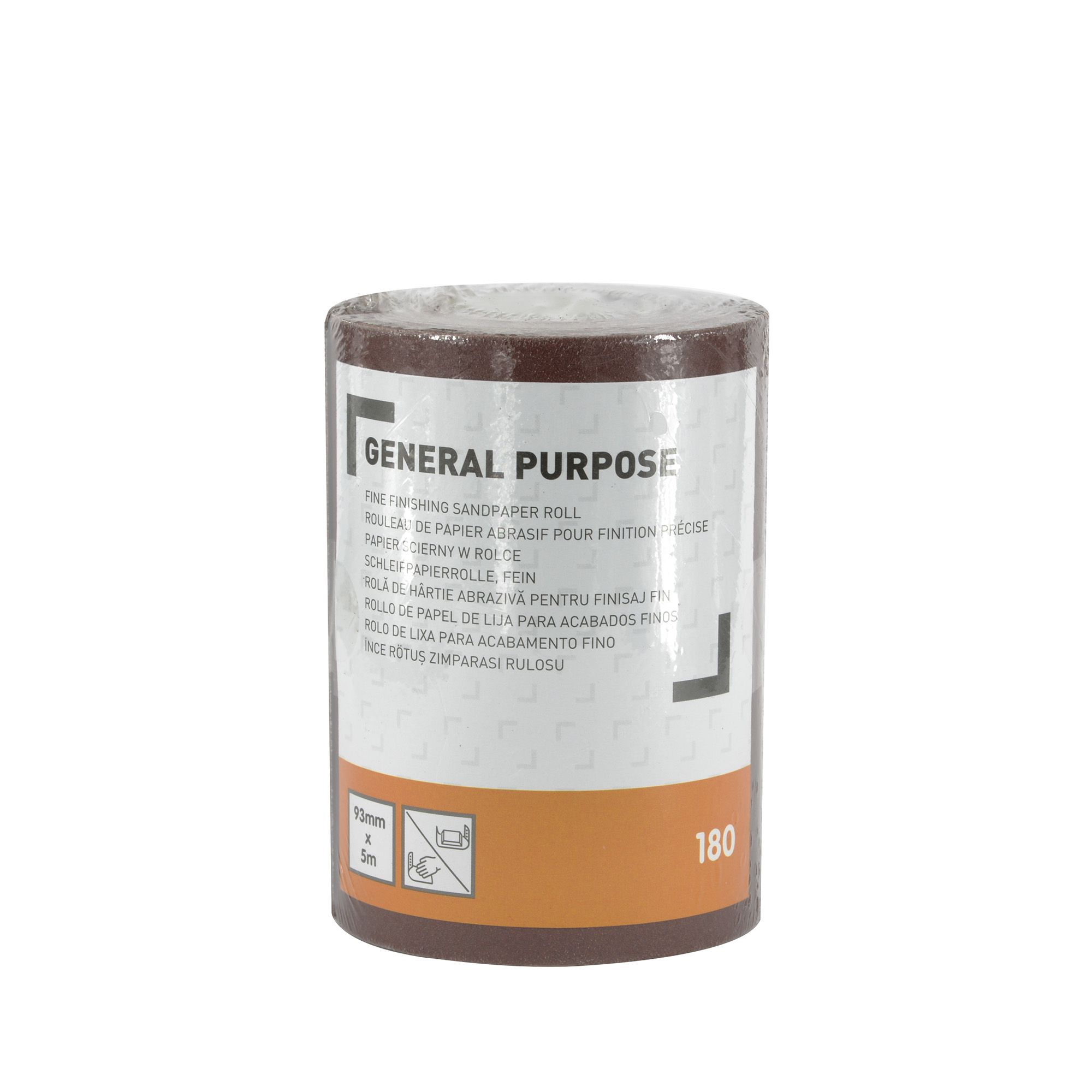180 grit Red Sanding roll (L)5m (W)93mm